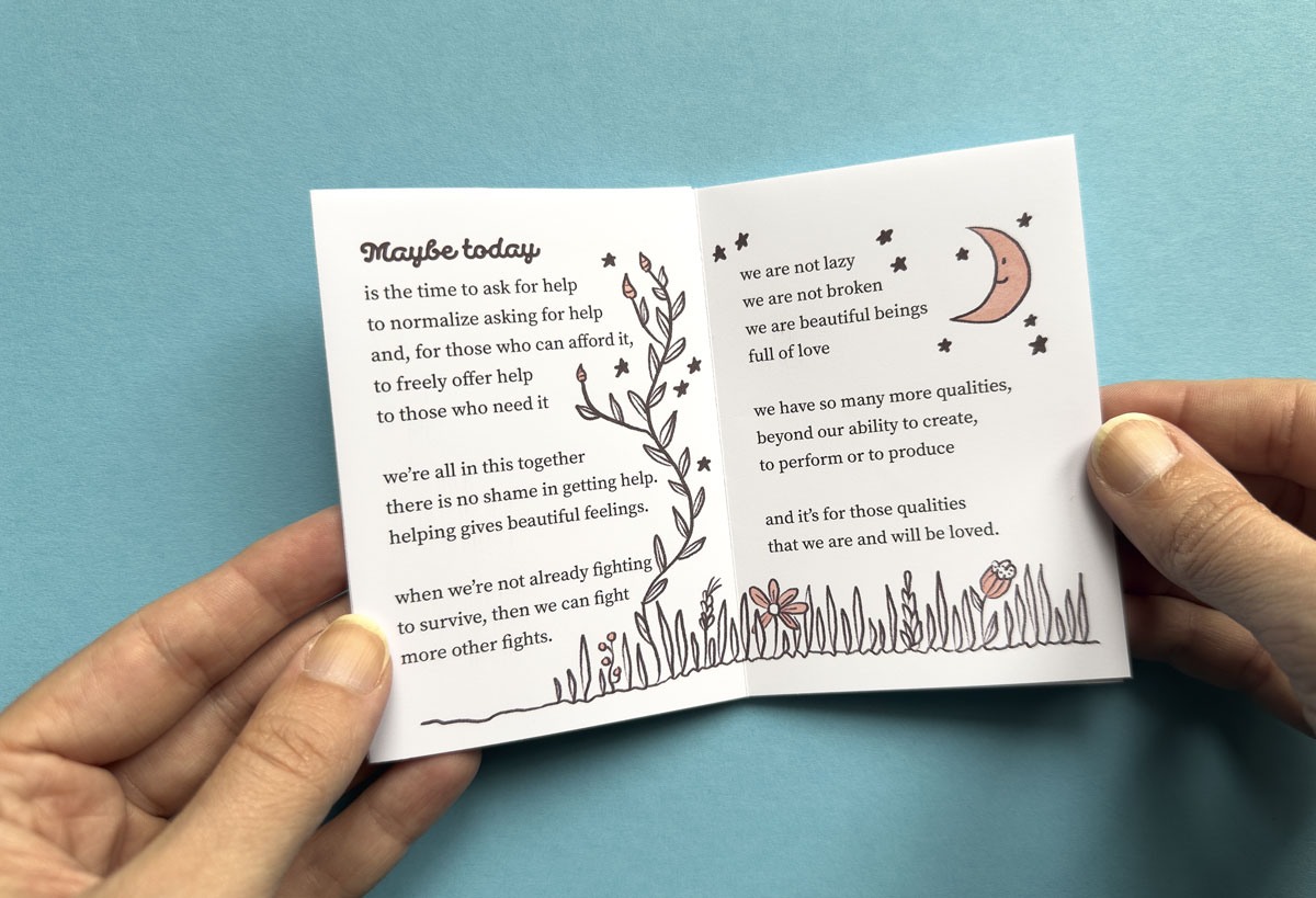 A zine about how productivity doesn't define your worth